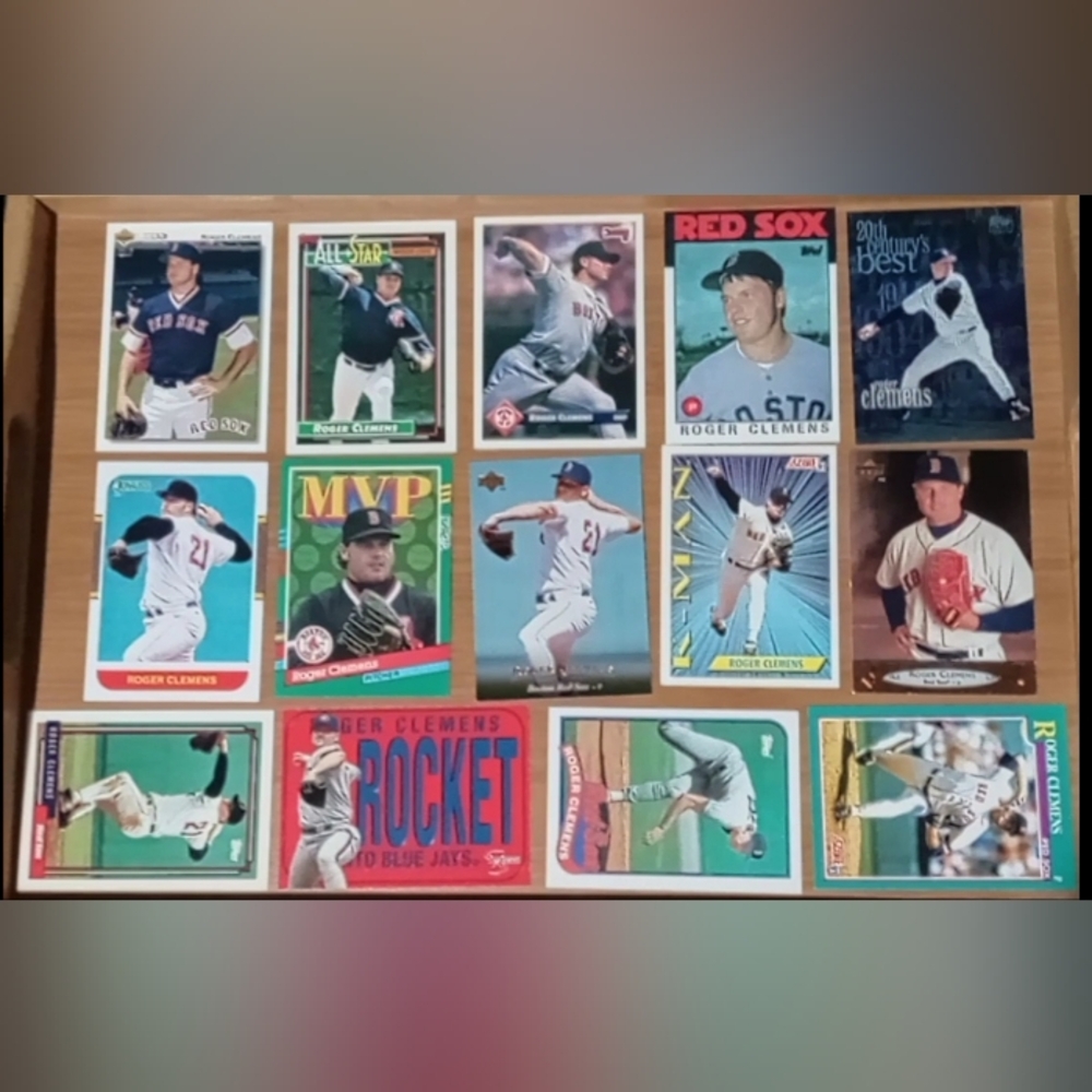 Roger Clemens Baseball Card Lot